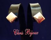 Brinco Quadrado Dourado