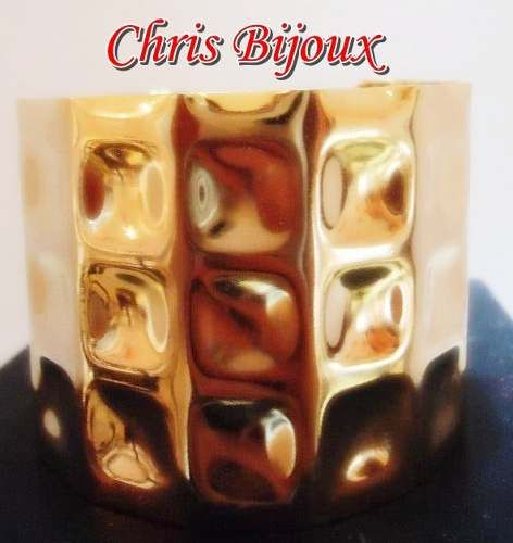 Bracelete Dourado Tridimensional