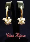 BRINCO DOURADO CACHO DE PEROLAS