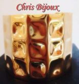 Bracelete Dourado Tridimensional
