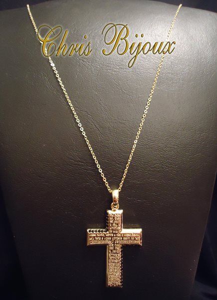Colar Cruz Pai Nosso