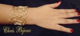 Bracelete Zig Zag Dourado
